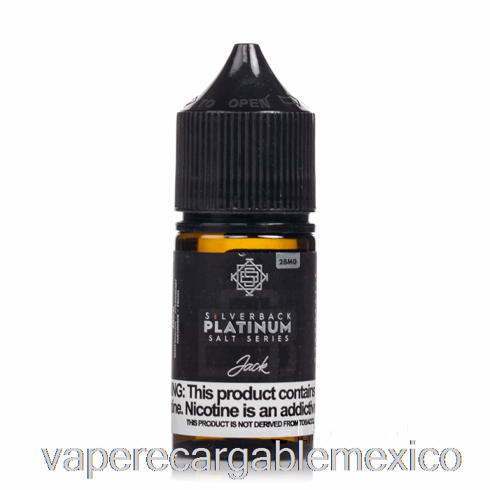 Vape Recargable Jack - Sales Silverback Platinum Series - 30ml 25mg